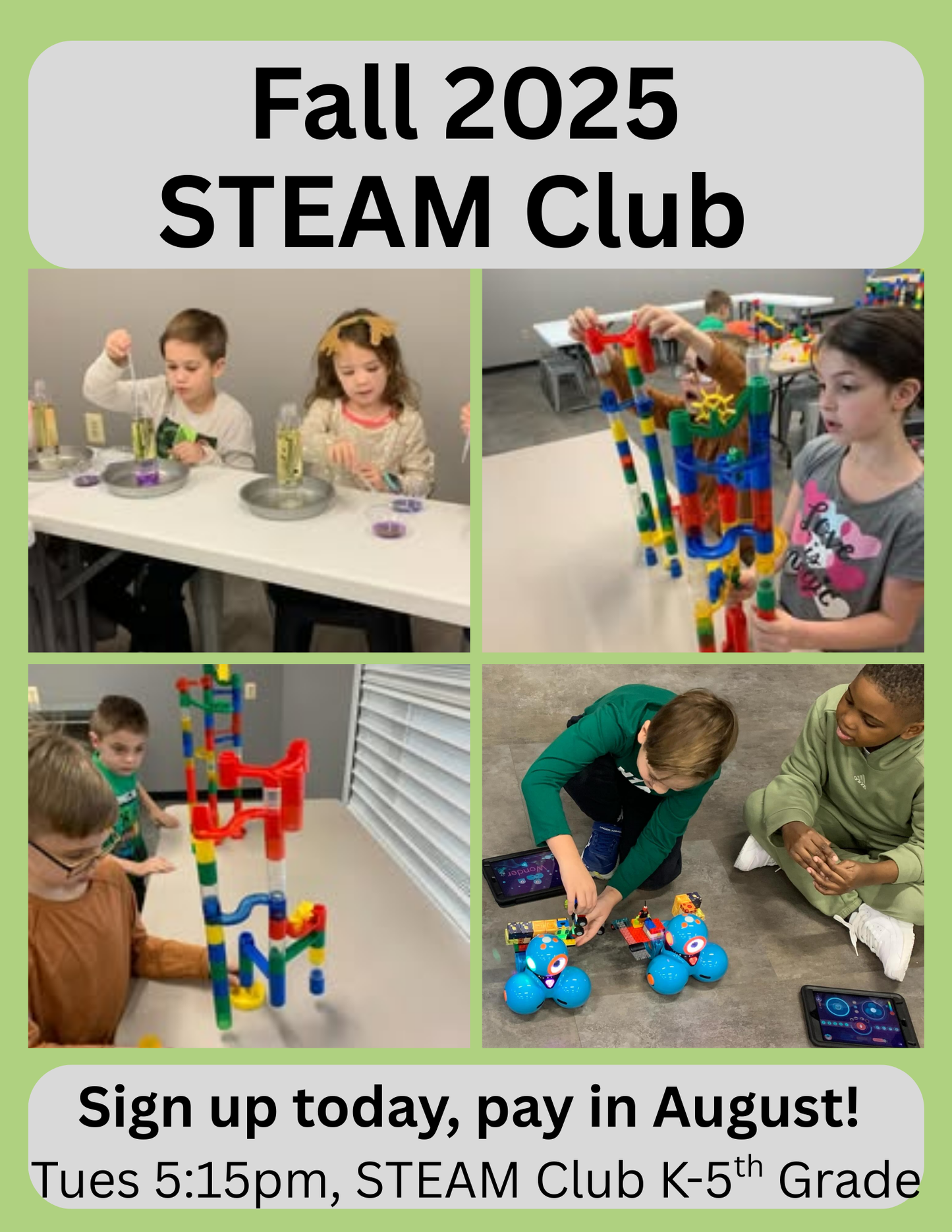 Fall STEAM Club