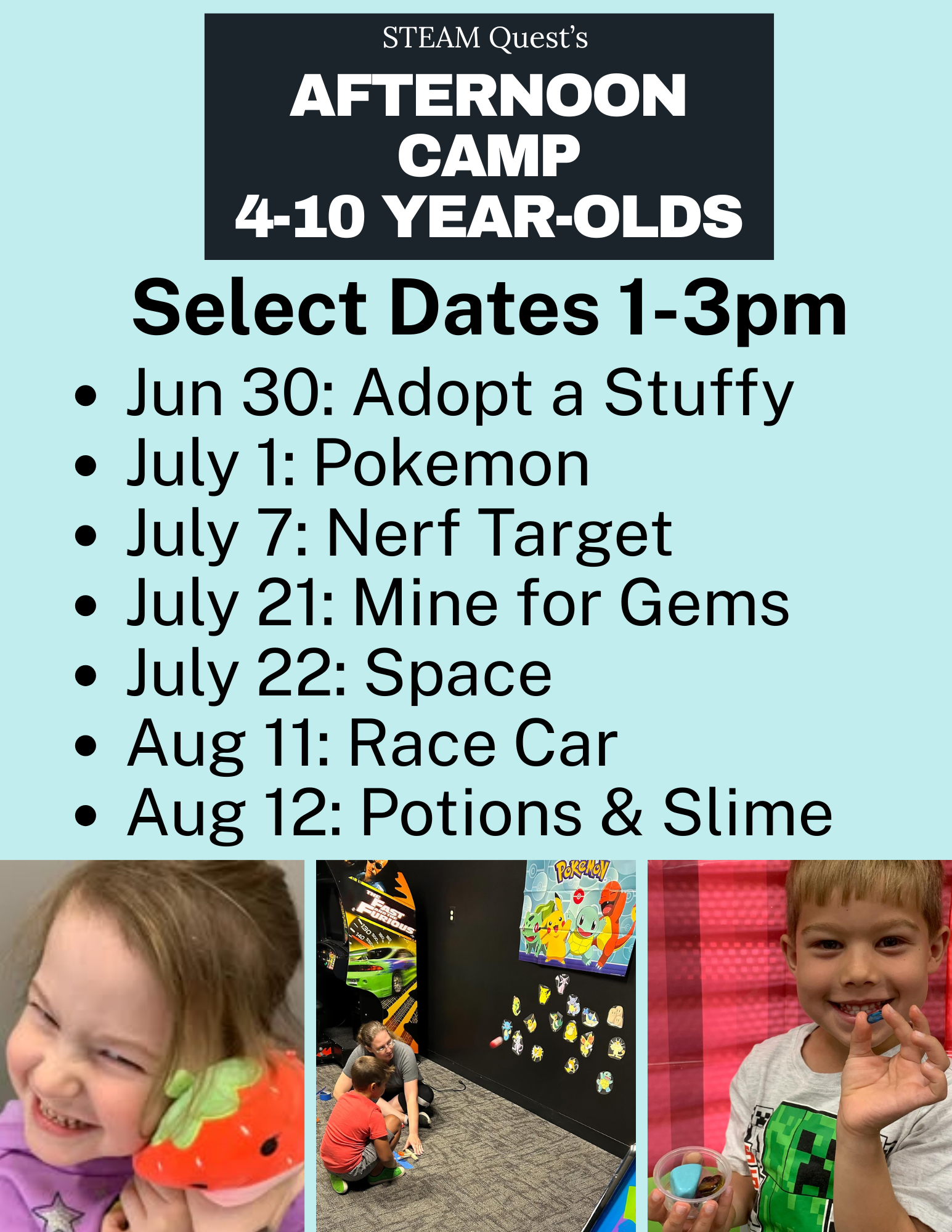 Afternoon Camps 4-10
